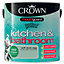 Crown Kitchen & bathroom Soft duck egg Mid sheen Emulsion paint, 2.5L