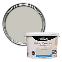 Crown Living Colours Heritage grey Mid sheen Emulsion paint, 10L