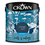 Crown Midnight Navy Mid sheen Emulsion paint, 2.5L