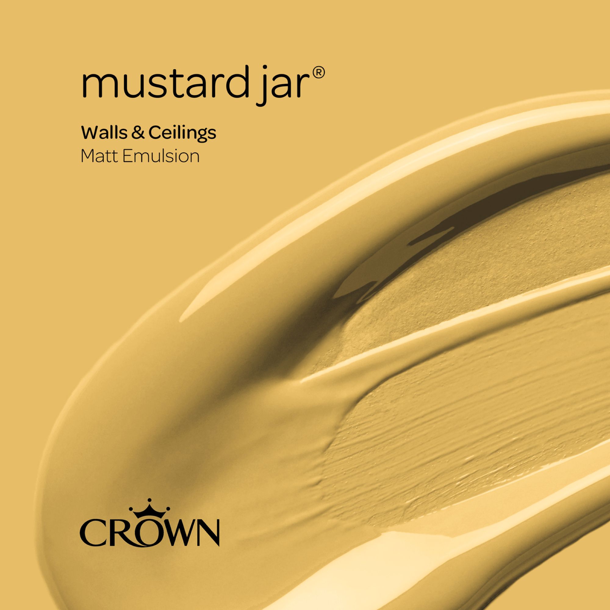Crown Mustard Jar Matt Wall & ceiling Emulsion paint, 2.5L