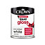 Crown Professional Finish White Gloss Paint, 1L