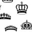 Crowns & coronets Black & white Smooth Wallpaper