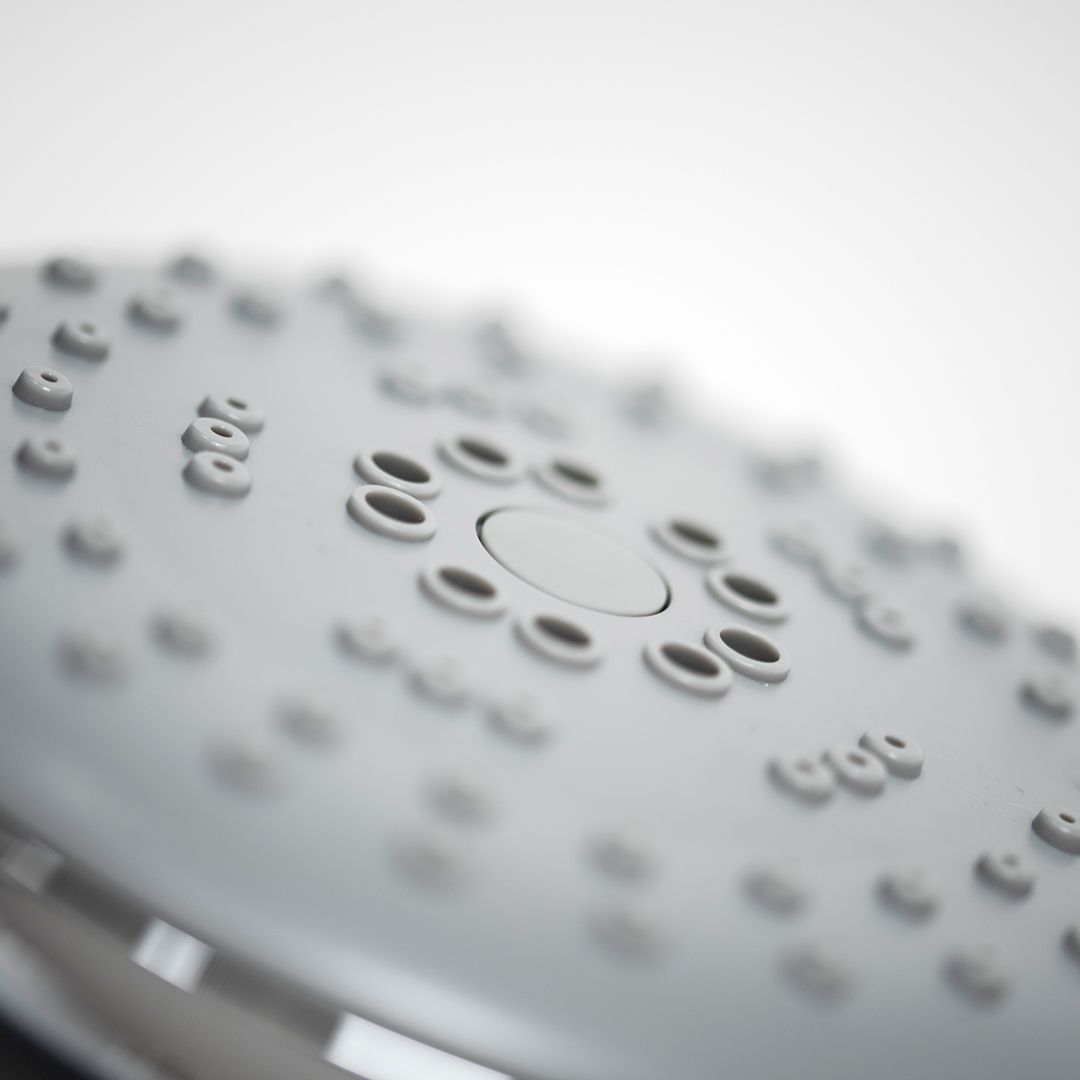 Croydex Aqua air Chrome effect 5-spray pattern Handset Shower head