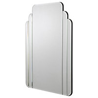 Croydex Art Deco Bevelled Wall-mounted Bathroom Mirror (H)70cm (W)50cm