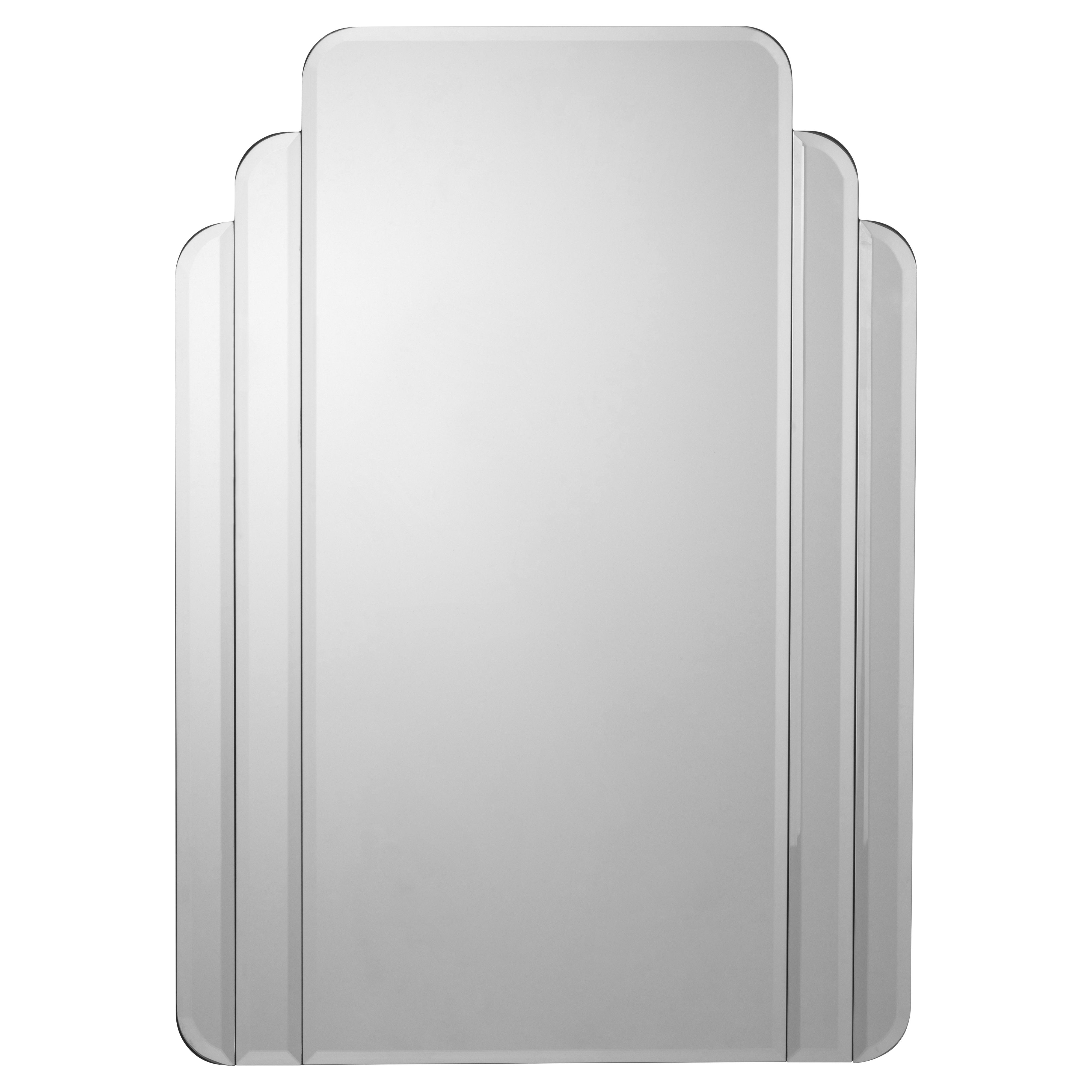 Croydex Art Deco Bevelled Wall-mounted Bathroom Mirror (H)70cm (W)50cm - 3