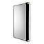 Croydex Arun Matt Black Single Bathroom Cabinet With Mirrored door (H)632mm (W)350mm