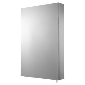 Croydex Avisio Corner Single Bathroom Wall cabinet With Mirrored door (H)720mm (W)450mm