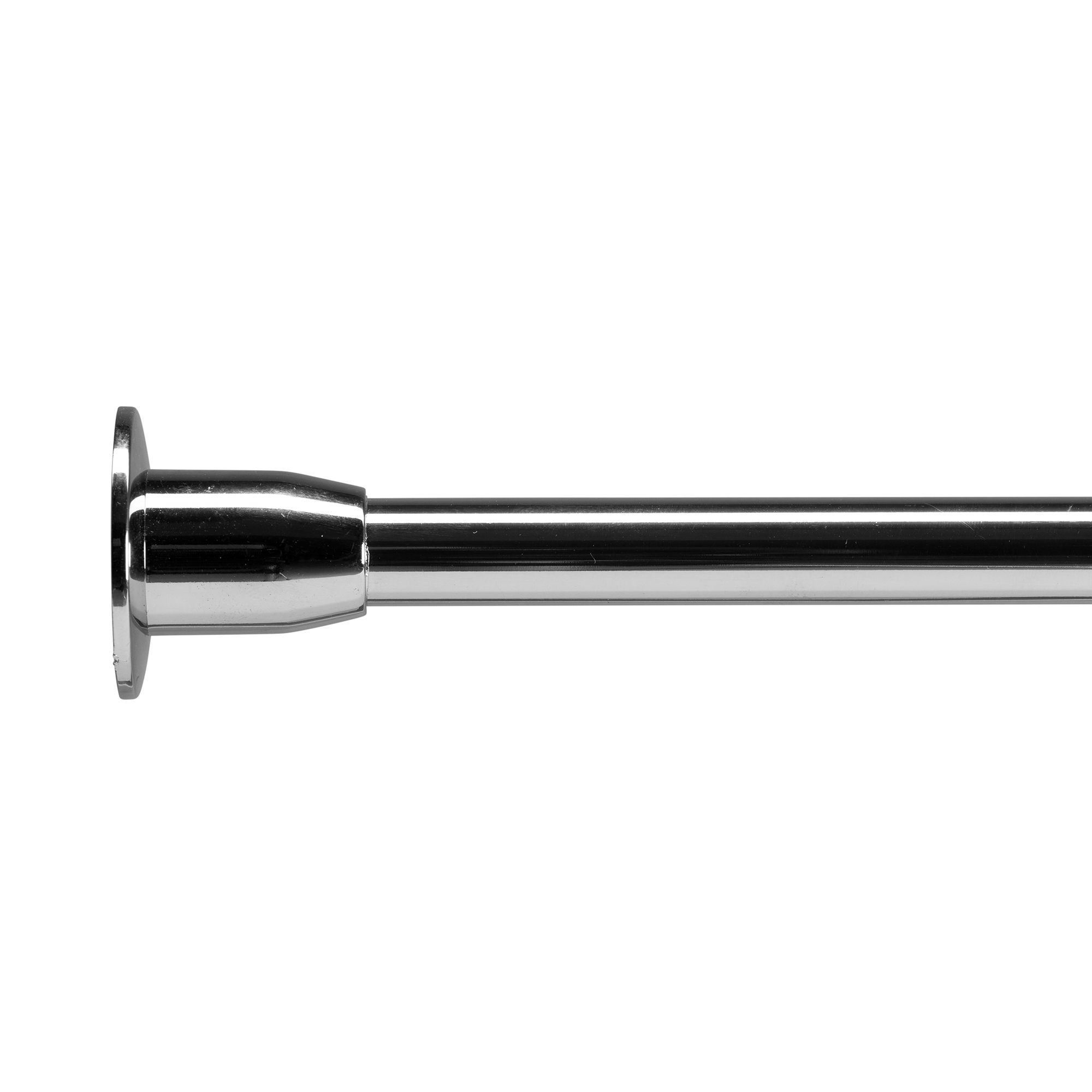 Croydex Bathroom Chrome effect Extendable Shower curtain rod (L)252cm