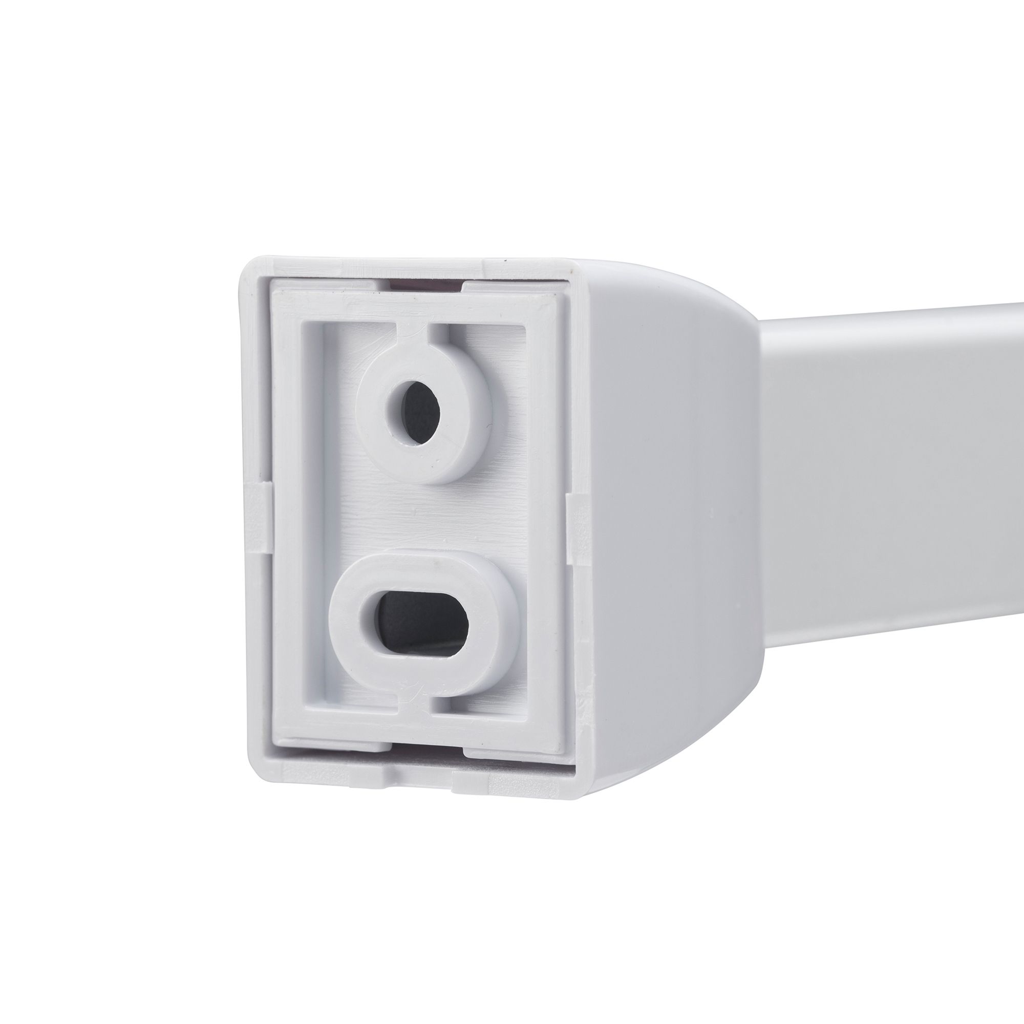 Croydex Bathroom White Extendable Shower curtain rail (L)180000cm