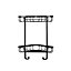 Croydex Black Mild steel 2 tier Corner shower basket (W)25cm