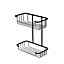 Croydex Black Mild steel 2 tier Shower basket