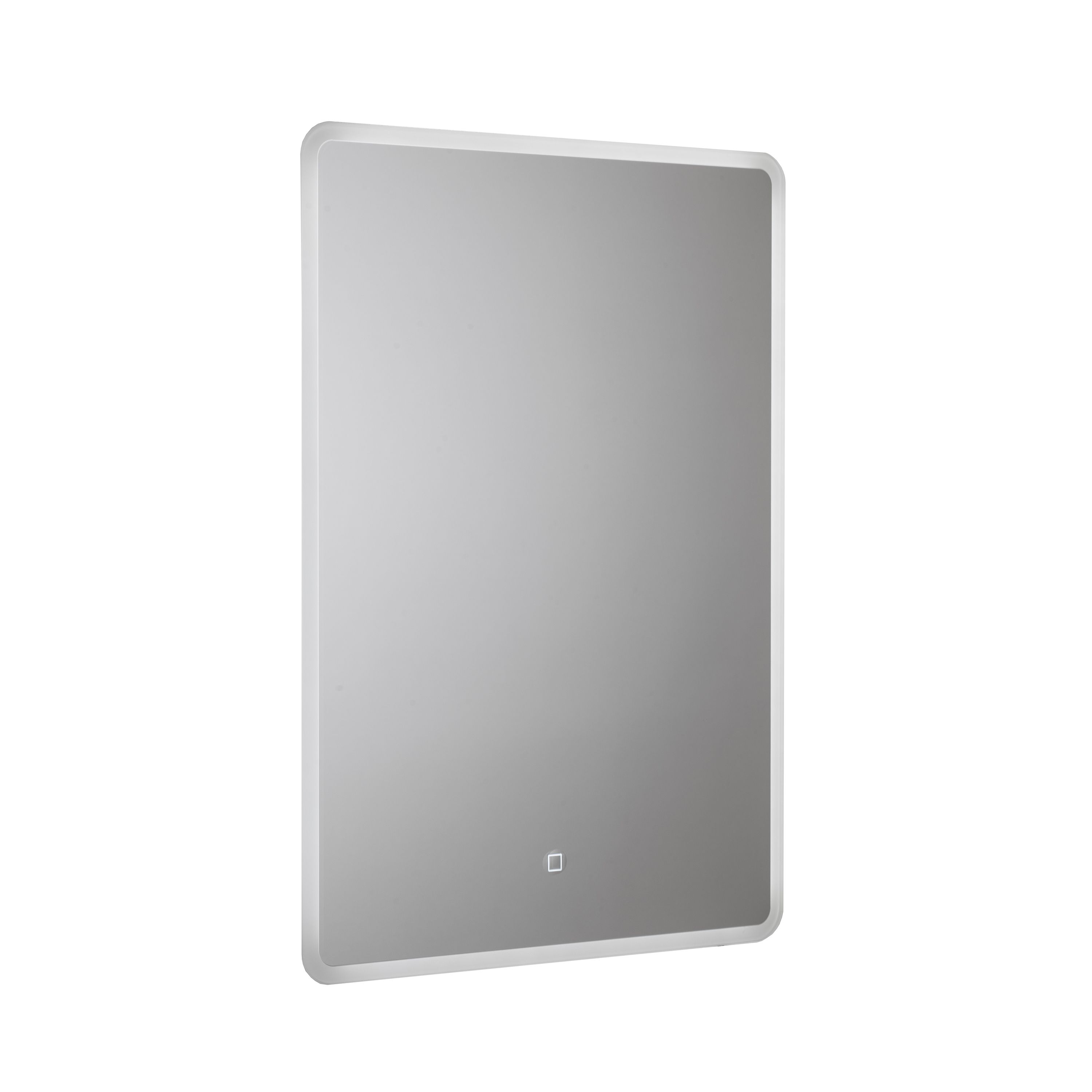 Croydex Chilcombe Rectangular Wall-mounted Bathroom & WC Illuminated mirror (H)70cm (W)50cm