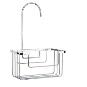 Croydex Chrome effect Mild steel Hook over shower caddy (W)18cm