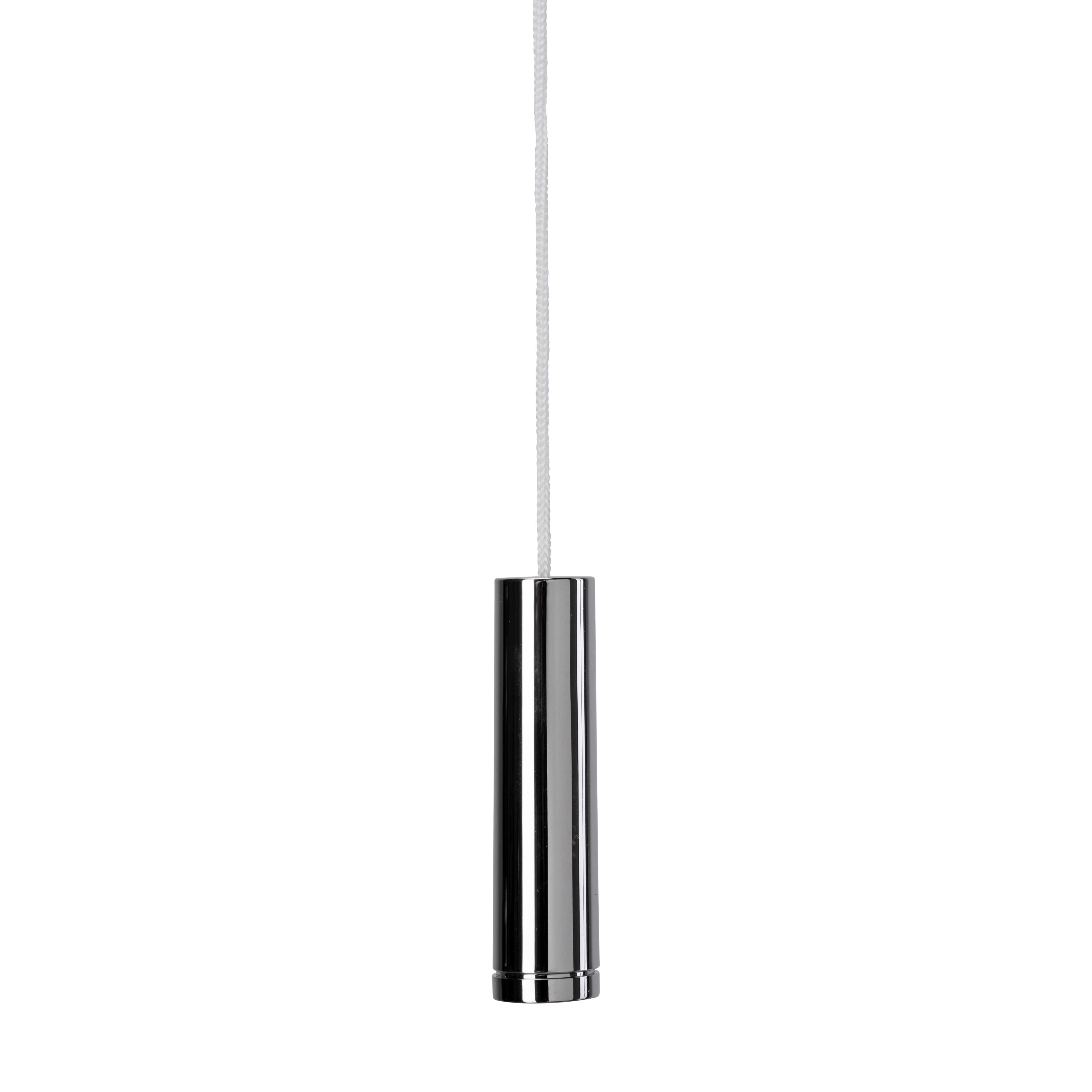 Croydex Chrome effect Plastic & string Light pull