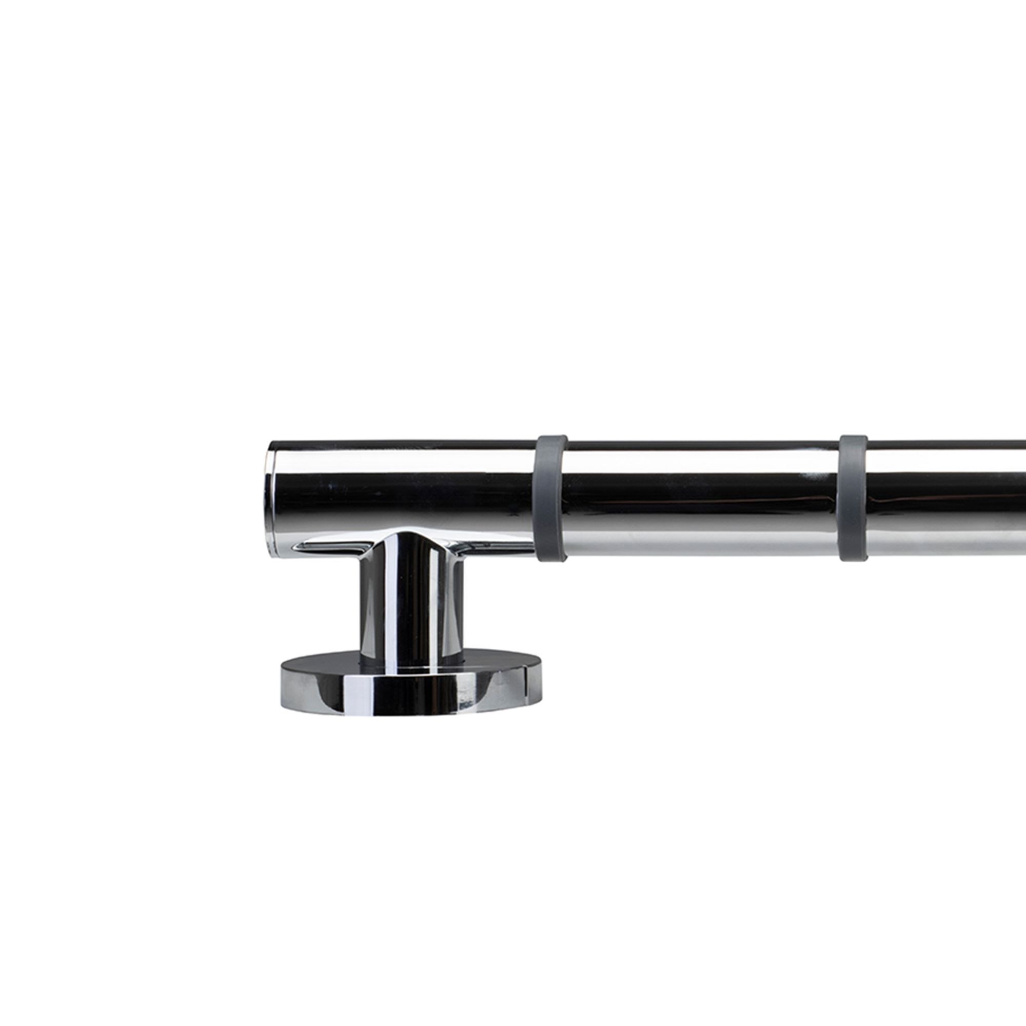 Croydex Chrome effect Straight Comfort Grab bar (L)480mm - 3