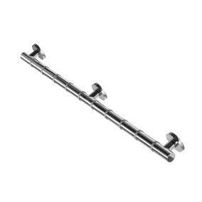 Croydex Chrome effect Straight Comfort Grab bar (L)885mm