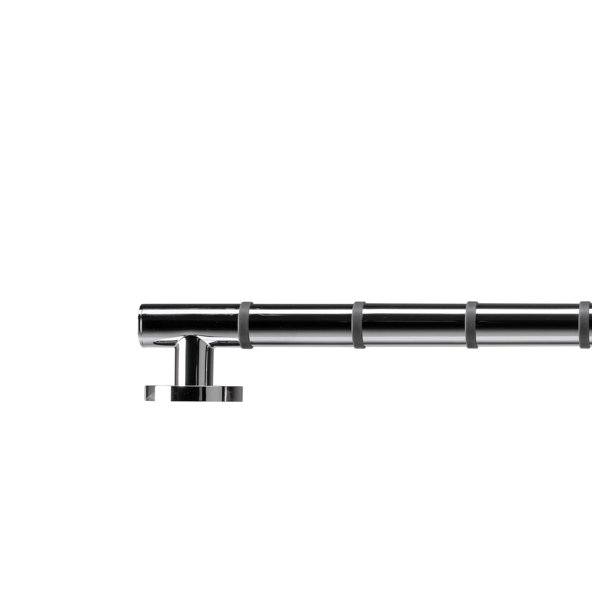Croydex Chrome effect Straight Comfort Grab bar (L)885mm - 3