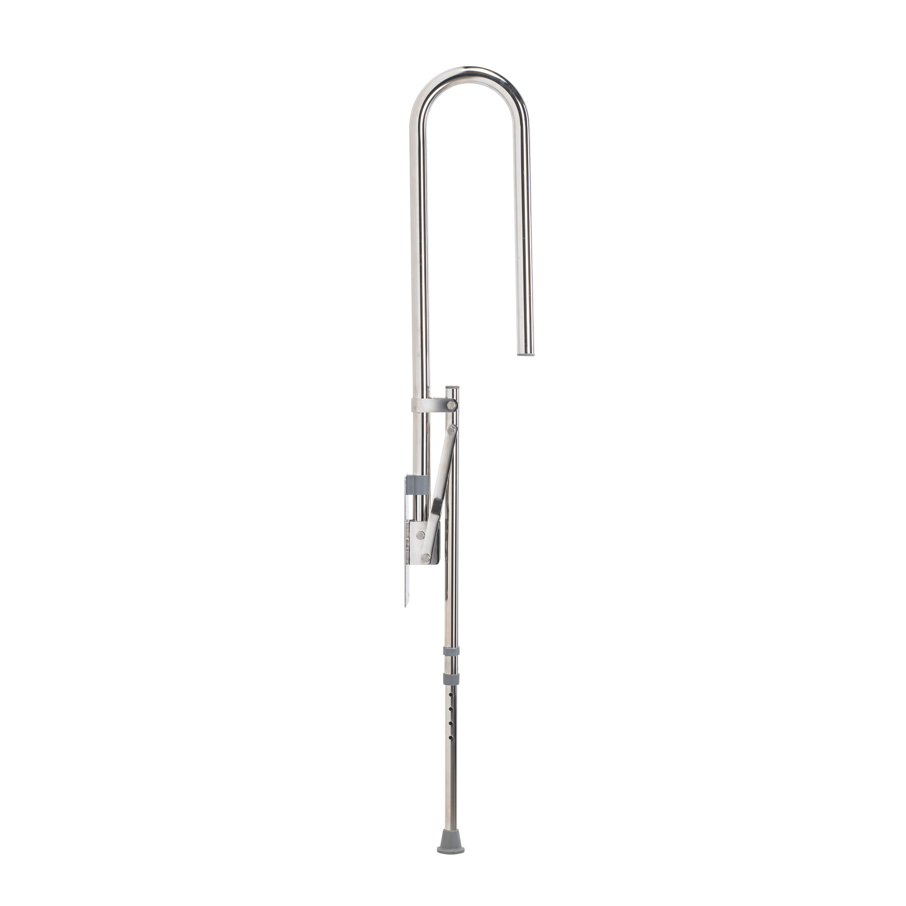 Croydex Chrome effect Straight Support Grab rail (L)850mm - 5