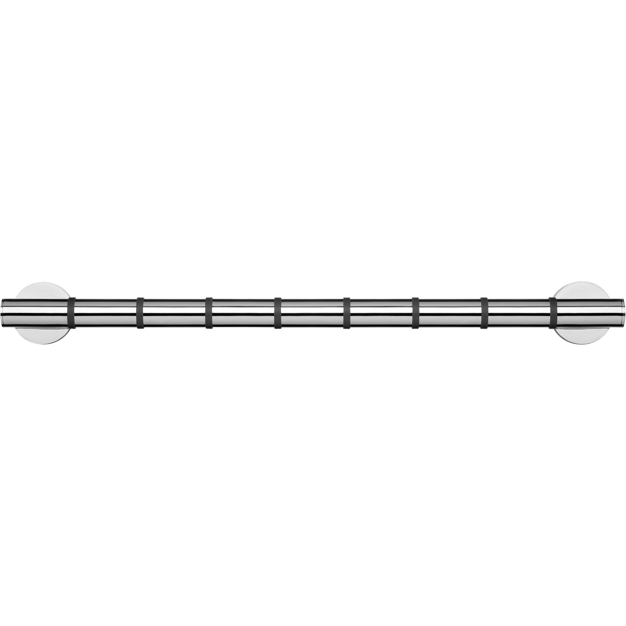 Croydex Chrome effect Wall-mounted Grab bar (L)680mm