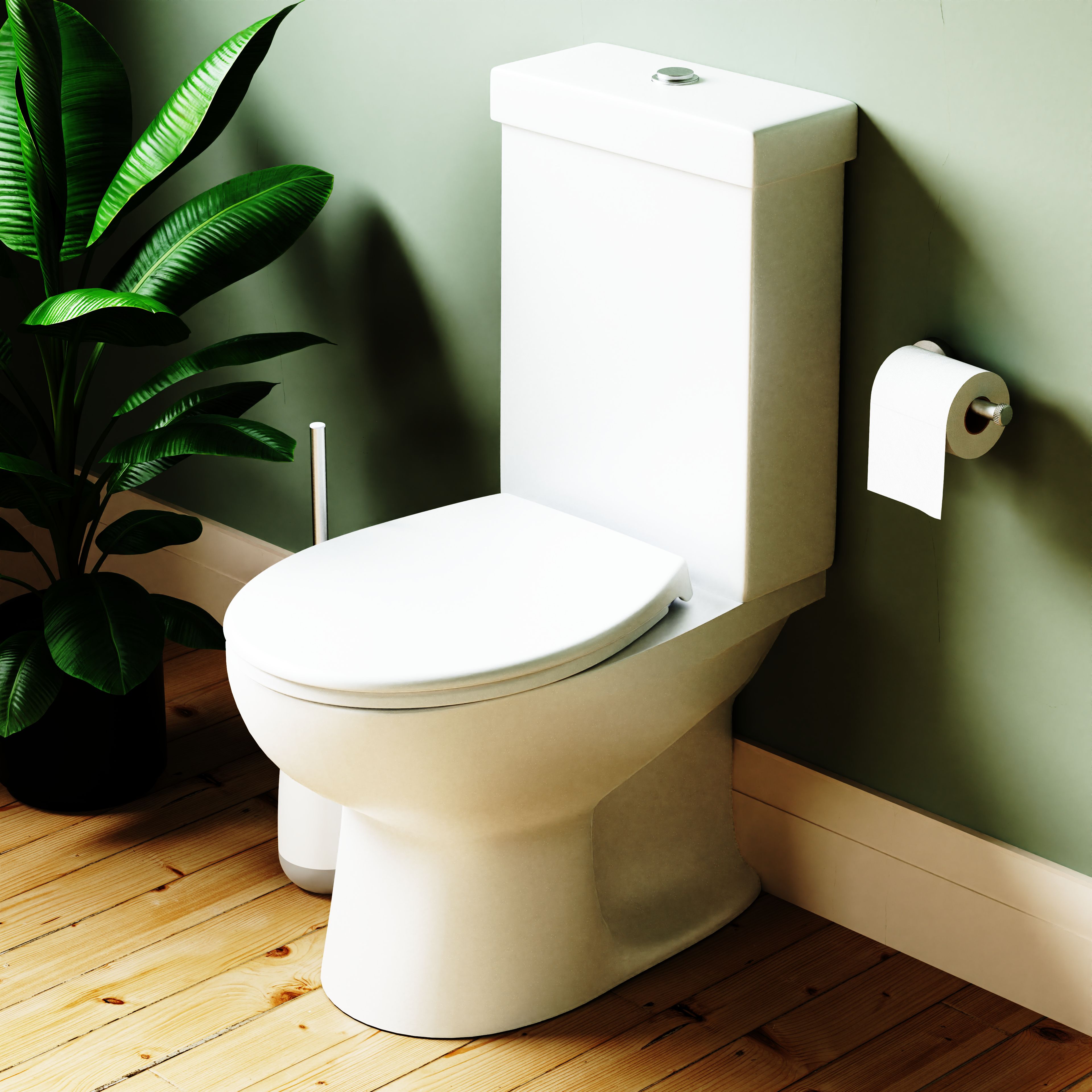 Croydex Coniston White Standard Soft close Toilet seat