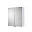 Croydex Cullen Gloss White Double Mirrored Cabinet