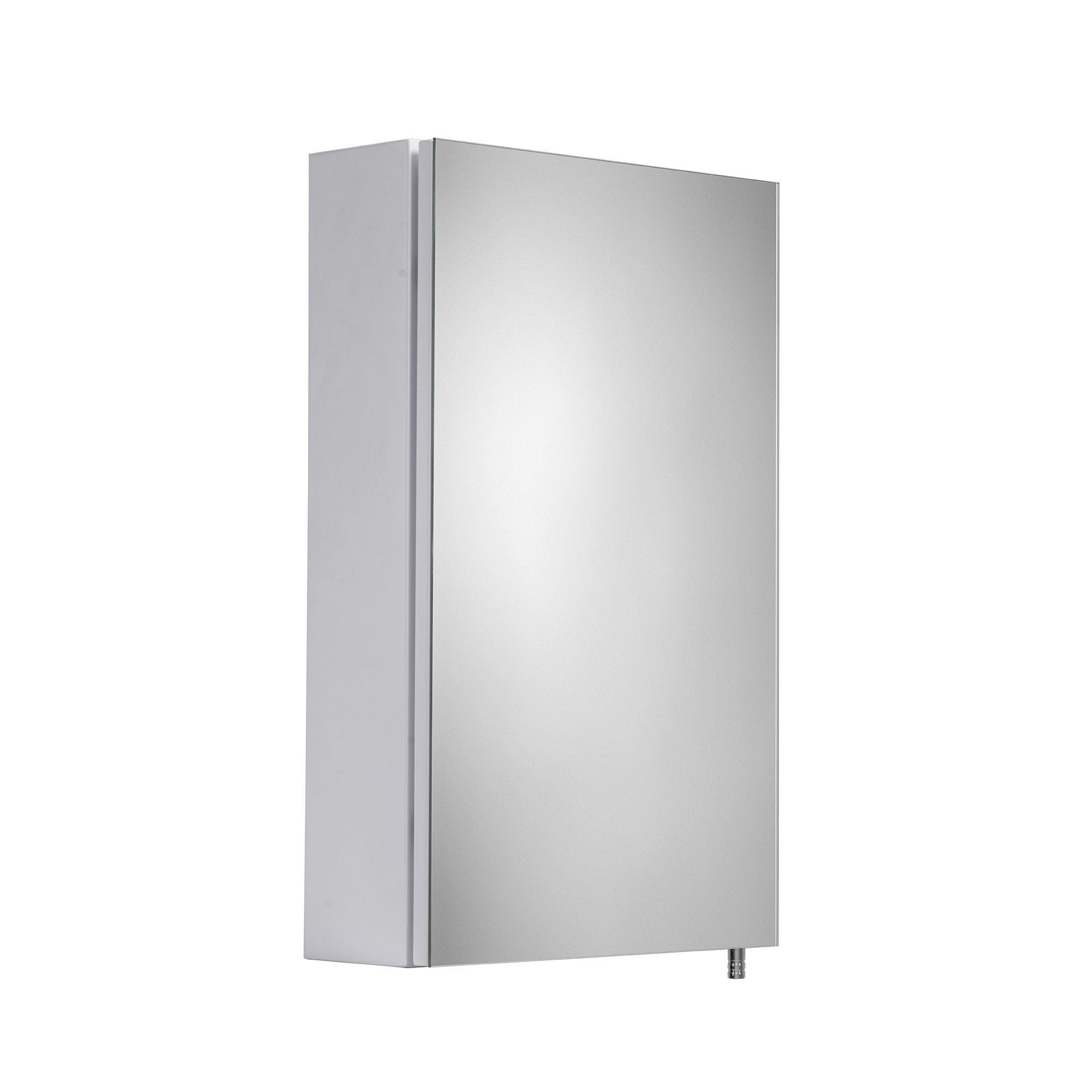 Croydex Cullen Gloss White Single Mirrored Cabinet
