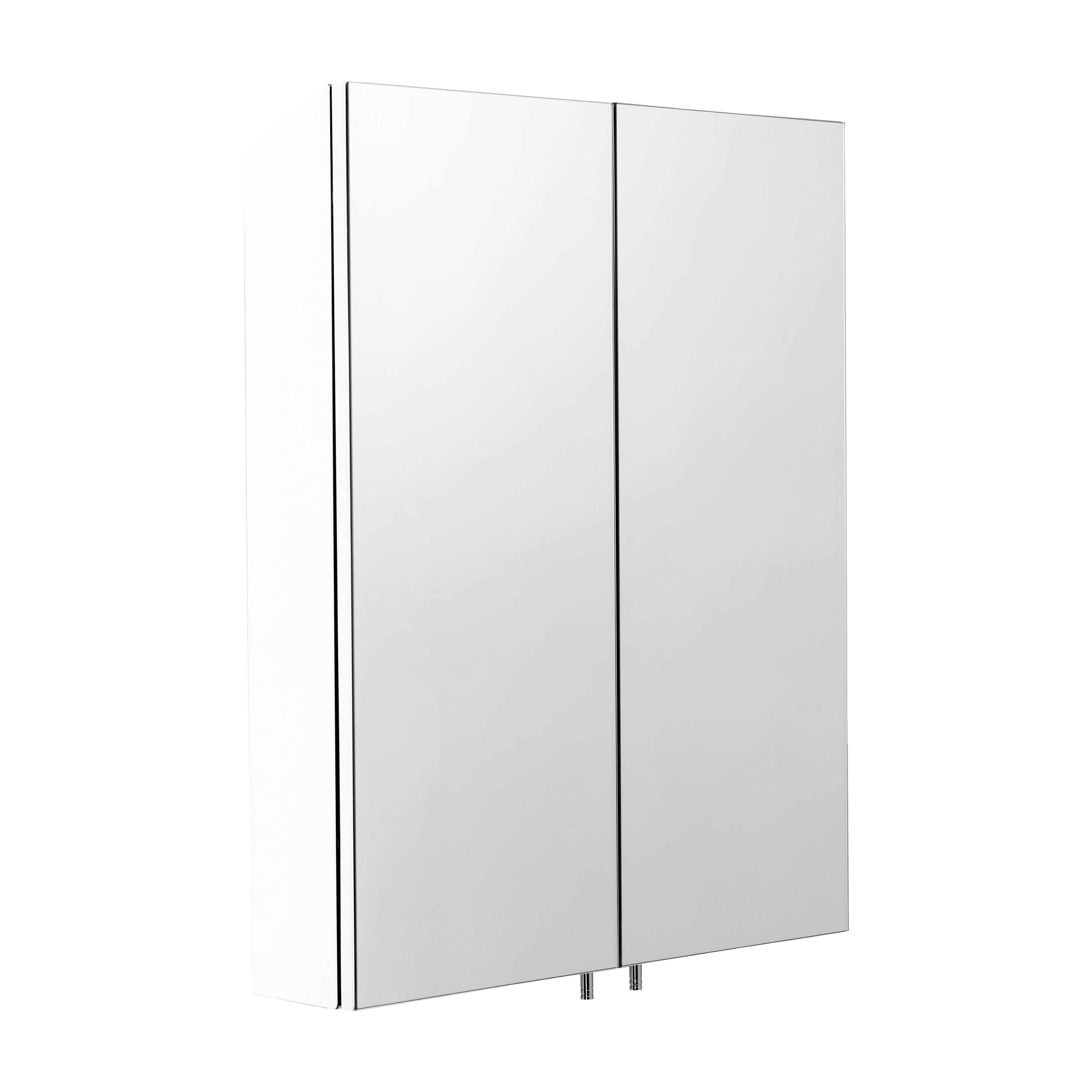 Croydex Dawley White Double Bathroom Wall cabinet With 2 mirror doors ...