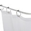 Croydex Extendable Bathroom Chrome effect Shower curtain rod (L)2.52m