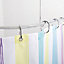 Croydex Fineline Chrome effect Shower curtain rod (L)252cm