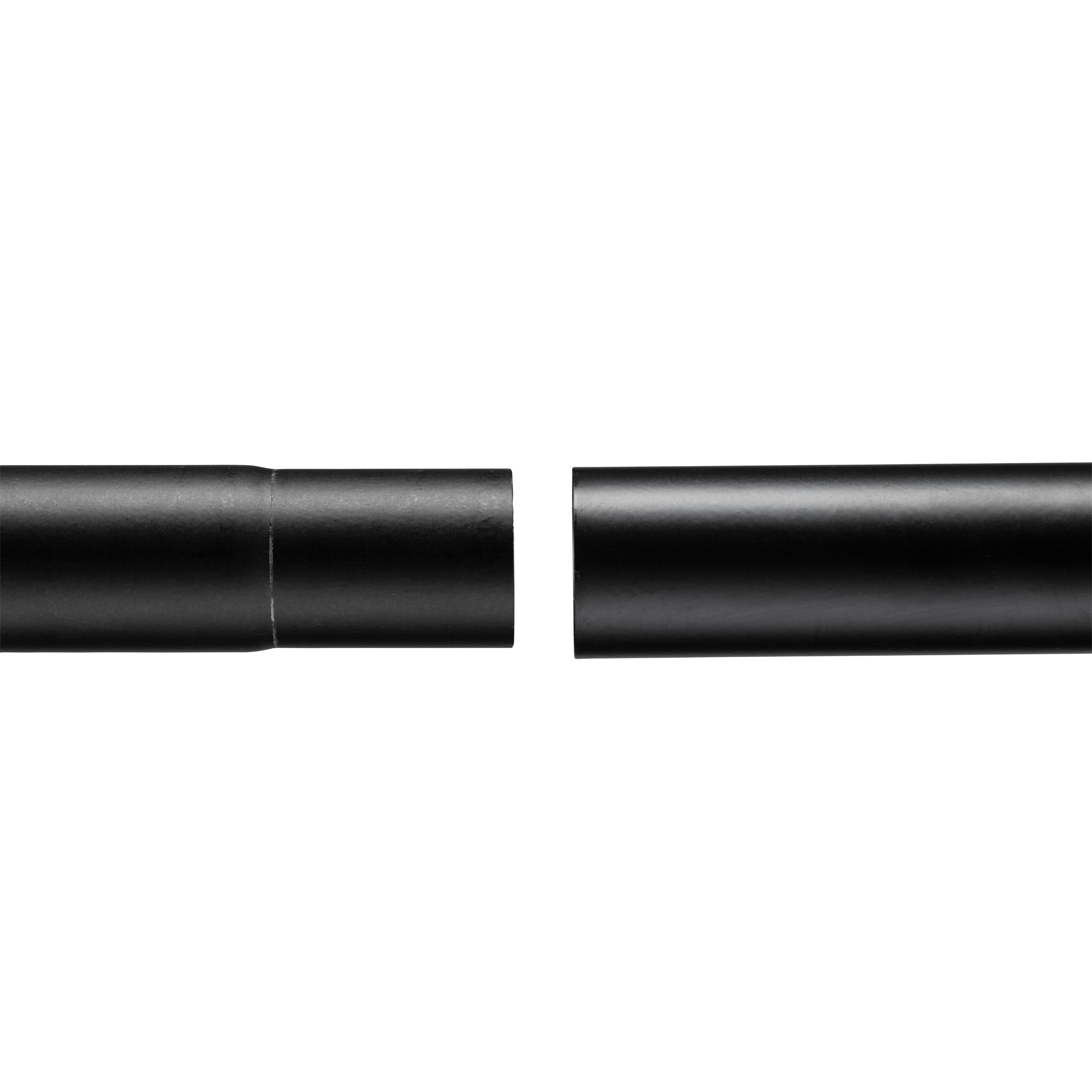 Croydex Flexi-Fix Black Fixed Straight Shower curtain rod (L)230cm - 4