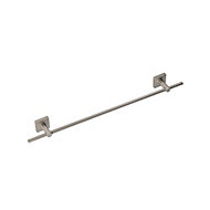 Croydex Flexi-Fix Chiswick Brushed Silver effect Wall-mounted Towel ring (W)152mm