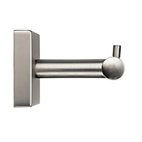 Croydex Flexi-Fix Chiswick Silver effect Wall-mounted Toilet roll holder (W)170mm