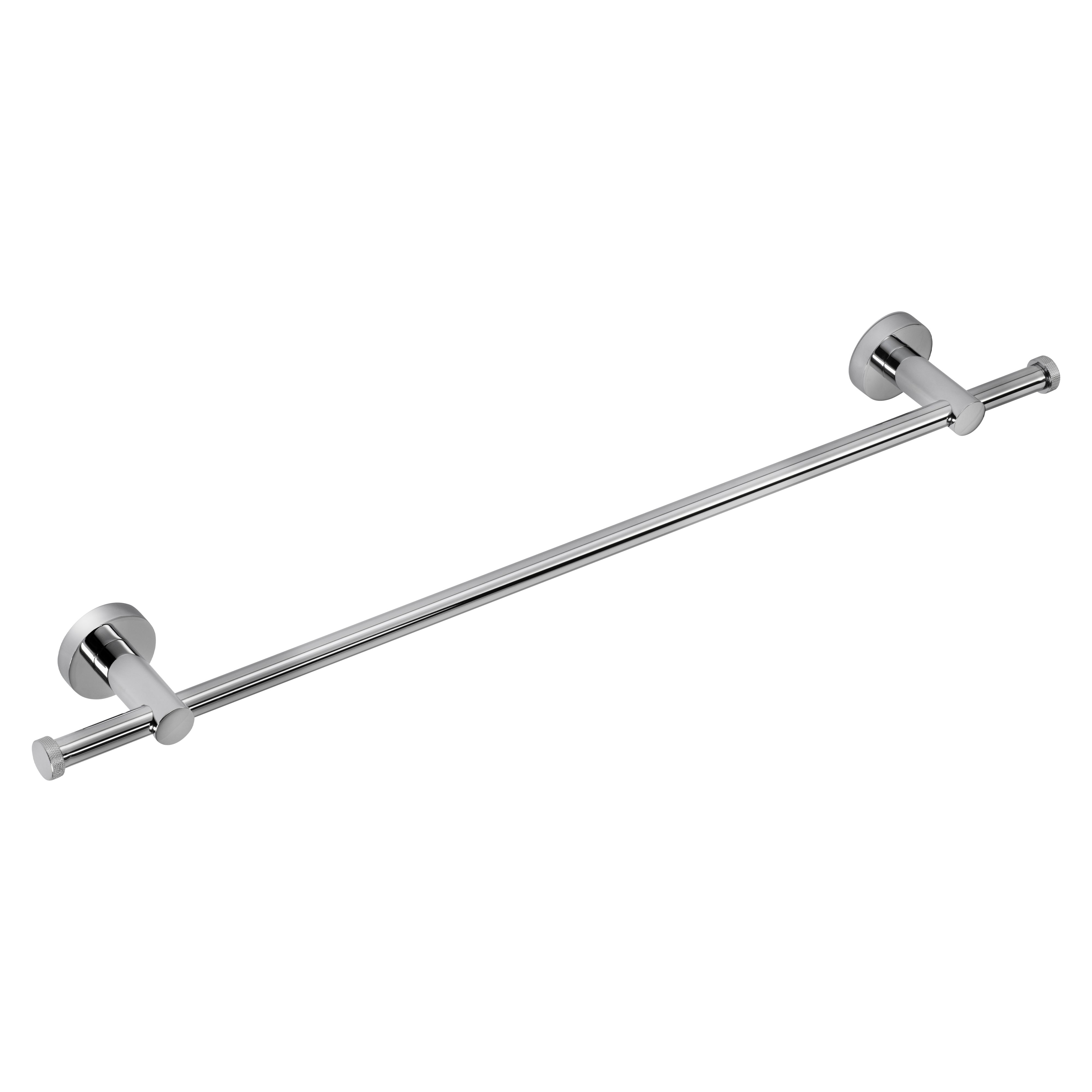 Croydex Flexi-fix Knightsbridge Chrome effect Stainless steel Wall-mounted Towel rail (W)68.6cm