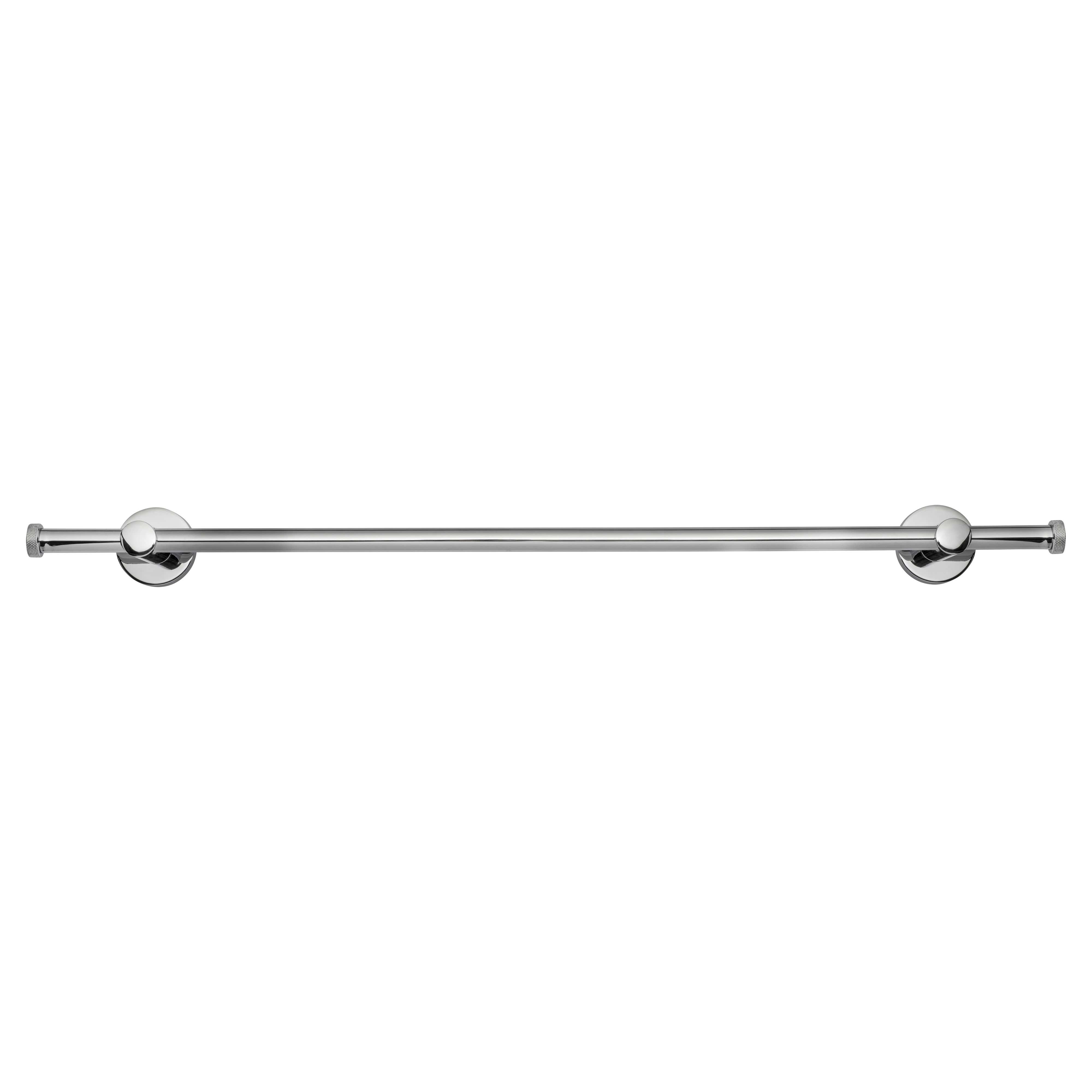 Croydex Flexi-fix Knightsbridge Chrome effect Stainless steel Wall-mounted Towel rail (W)68.6cm