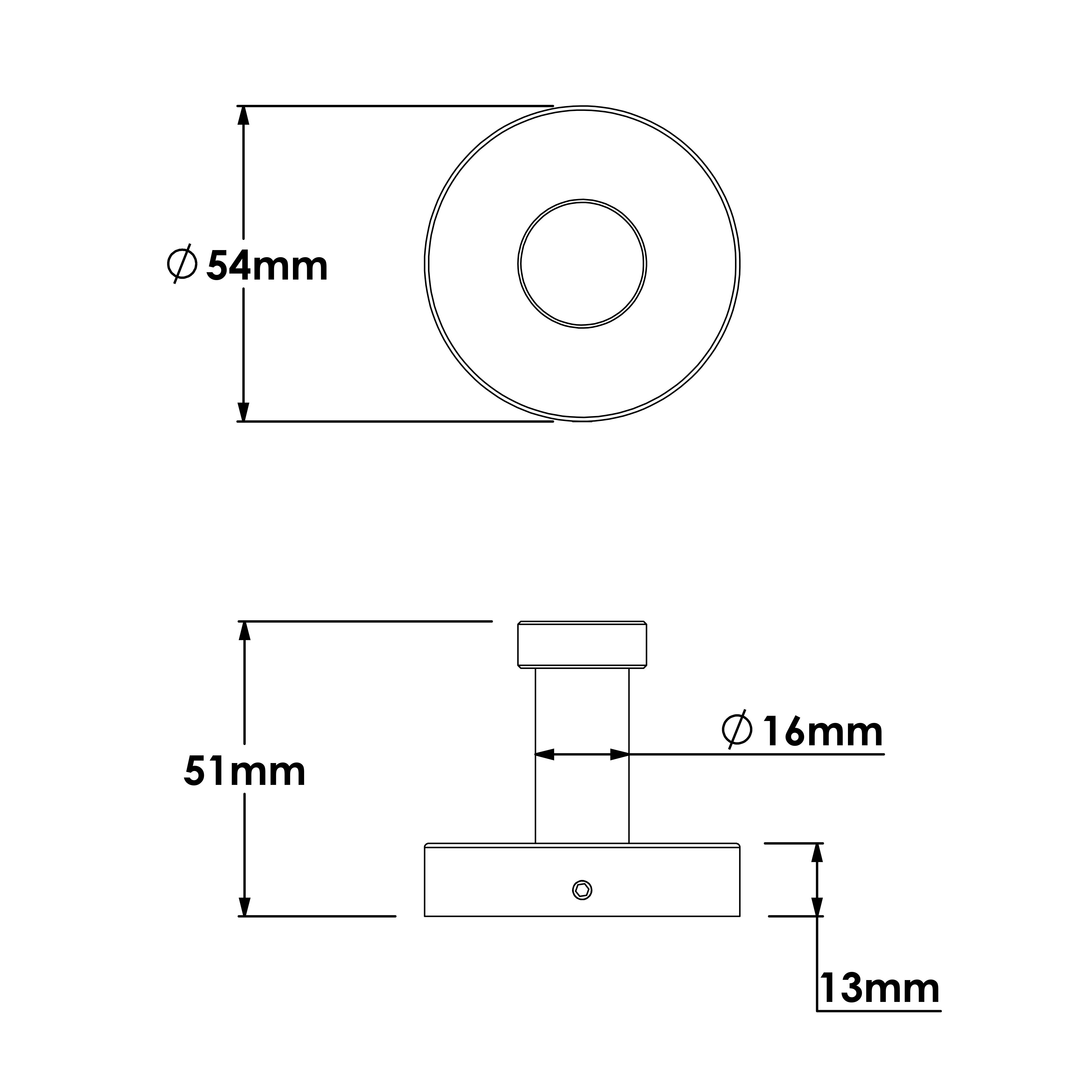 Croydex Flexi-fix Knightsbridge Chrome effect Steel & zinc alloy Round Single Hook (H)54mm (W)54mm