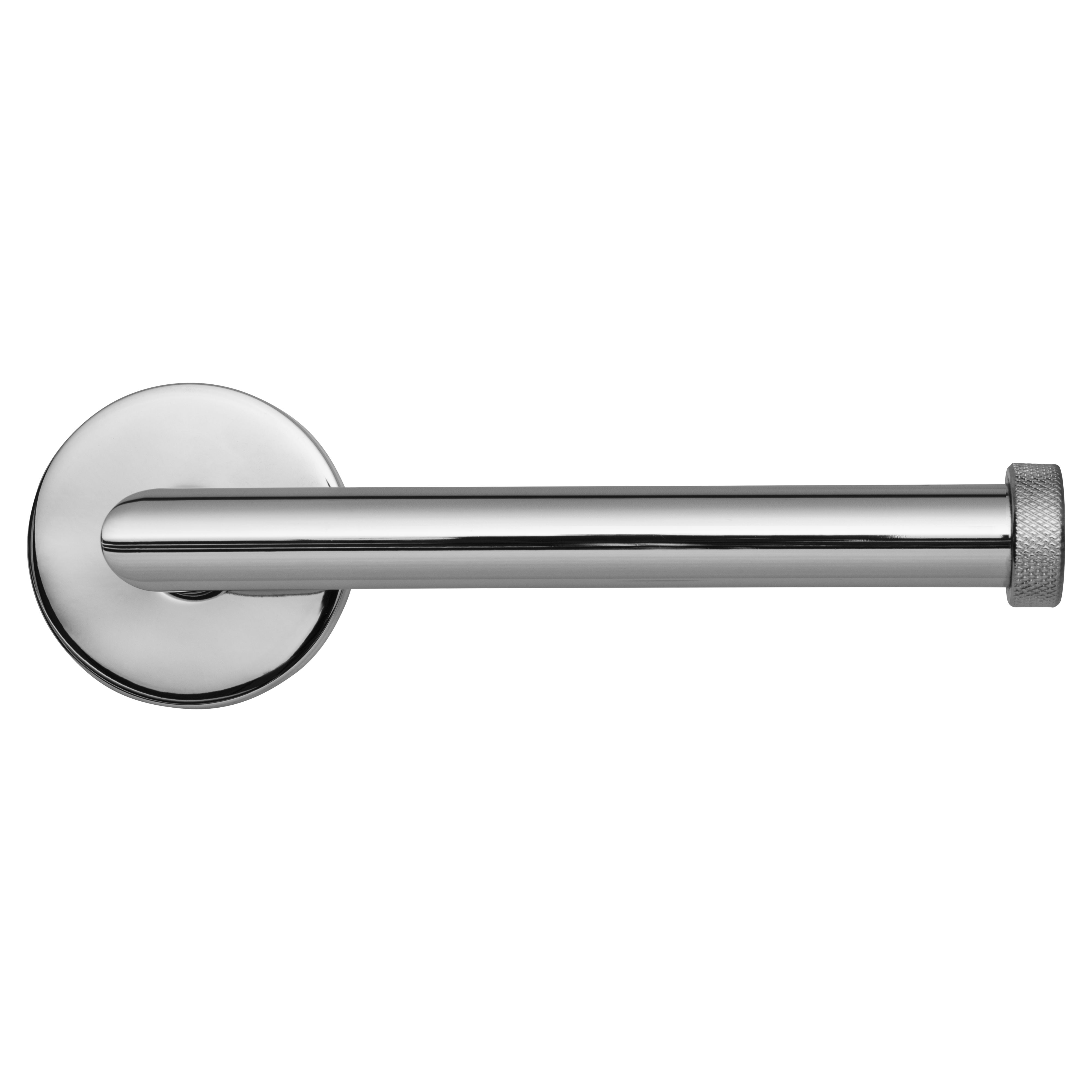 Croydex Flexi-fix Knightsbridge Chrome effect Wall-mounted Toilet roll holder (H)54mm (W)167mm