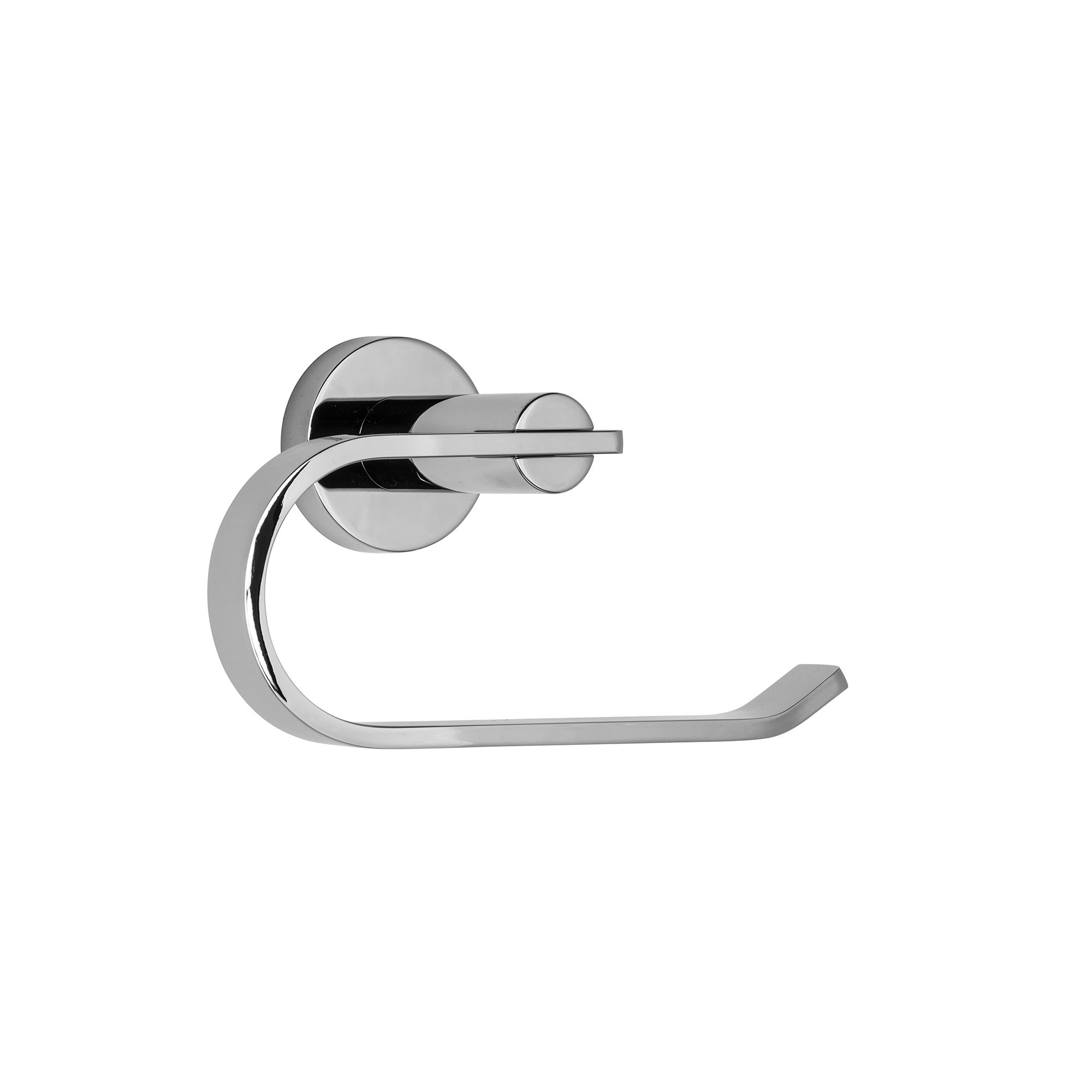 Croydex Flexi-Fix Metra Polished Chrome effect Wall-mounted Toilet roll holder (H)97.1mm (W)173.75mm