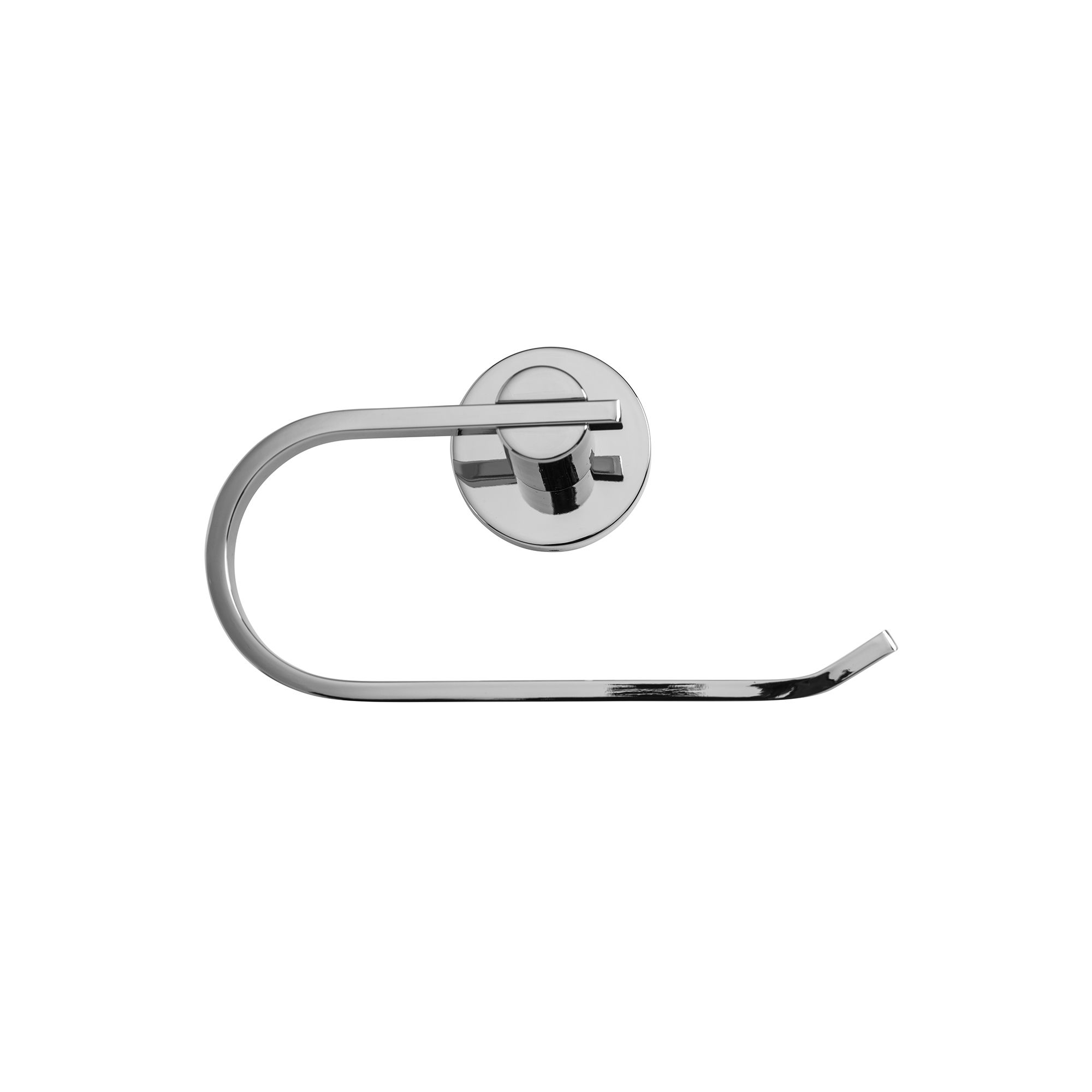 Croydex Flexi-Fix Metra Polished Chrome effect Wall-mounted Toilet roll holder (H)97.1mm (W)173.75mm
