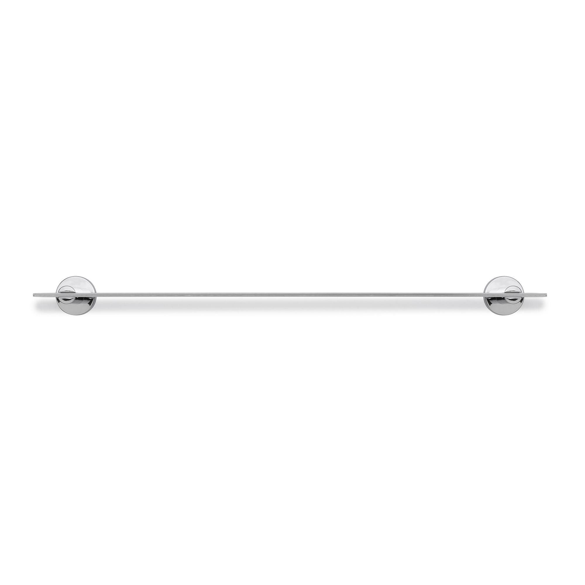 Croydex Flexi-Fix Metra Polished Chrome effect Zinc alloy Wall-mounted Towel rail (W)67cm