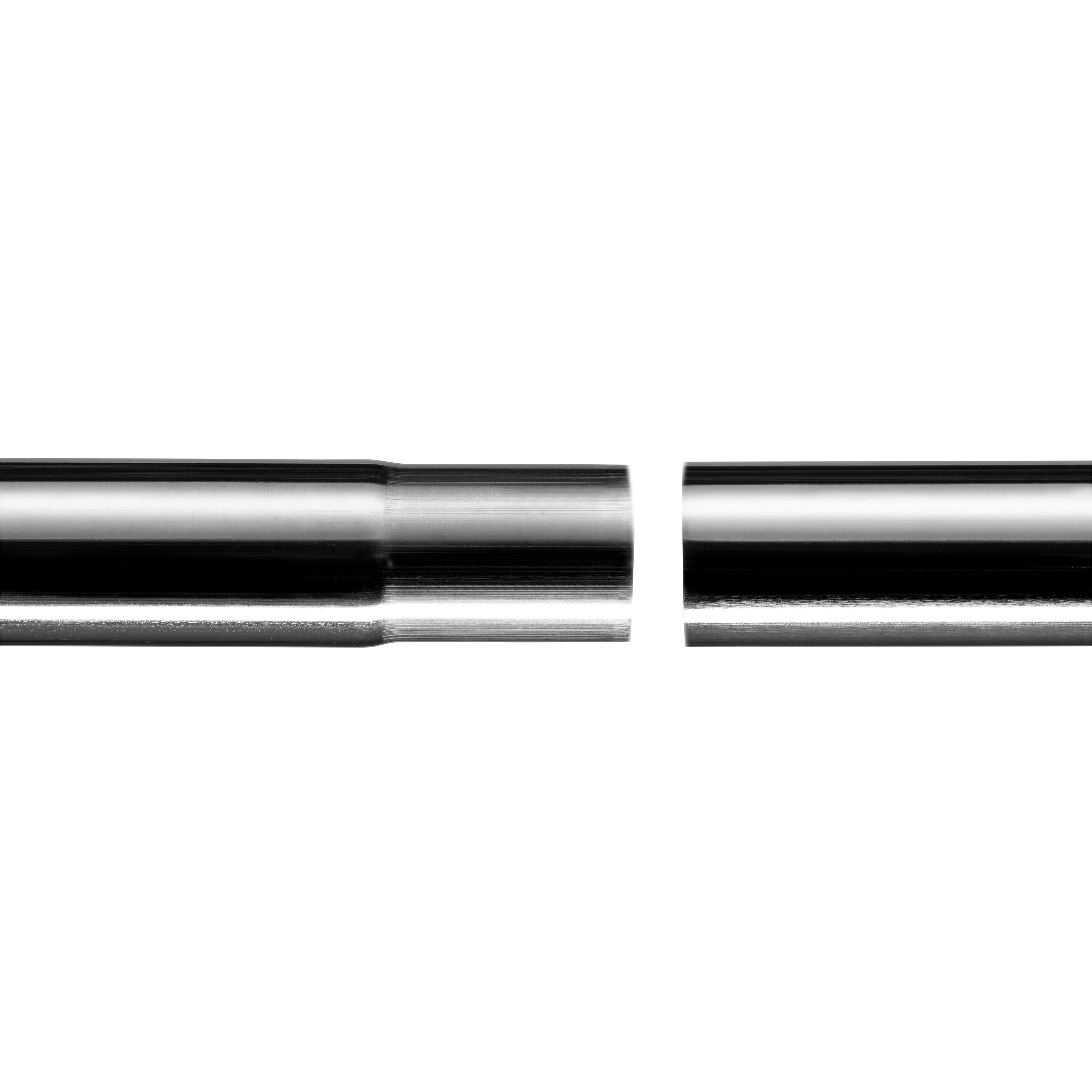 Croydex Flexi-Fix Polished Chrome effect Fixed Straight Shower curtain rod (L)230cm - 4