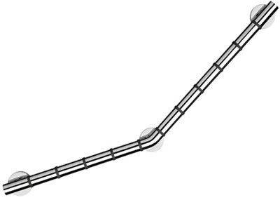 Croydex Grab'N'Grip Chrome effect Grab bar (L)905mm