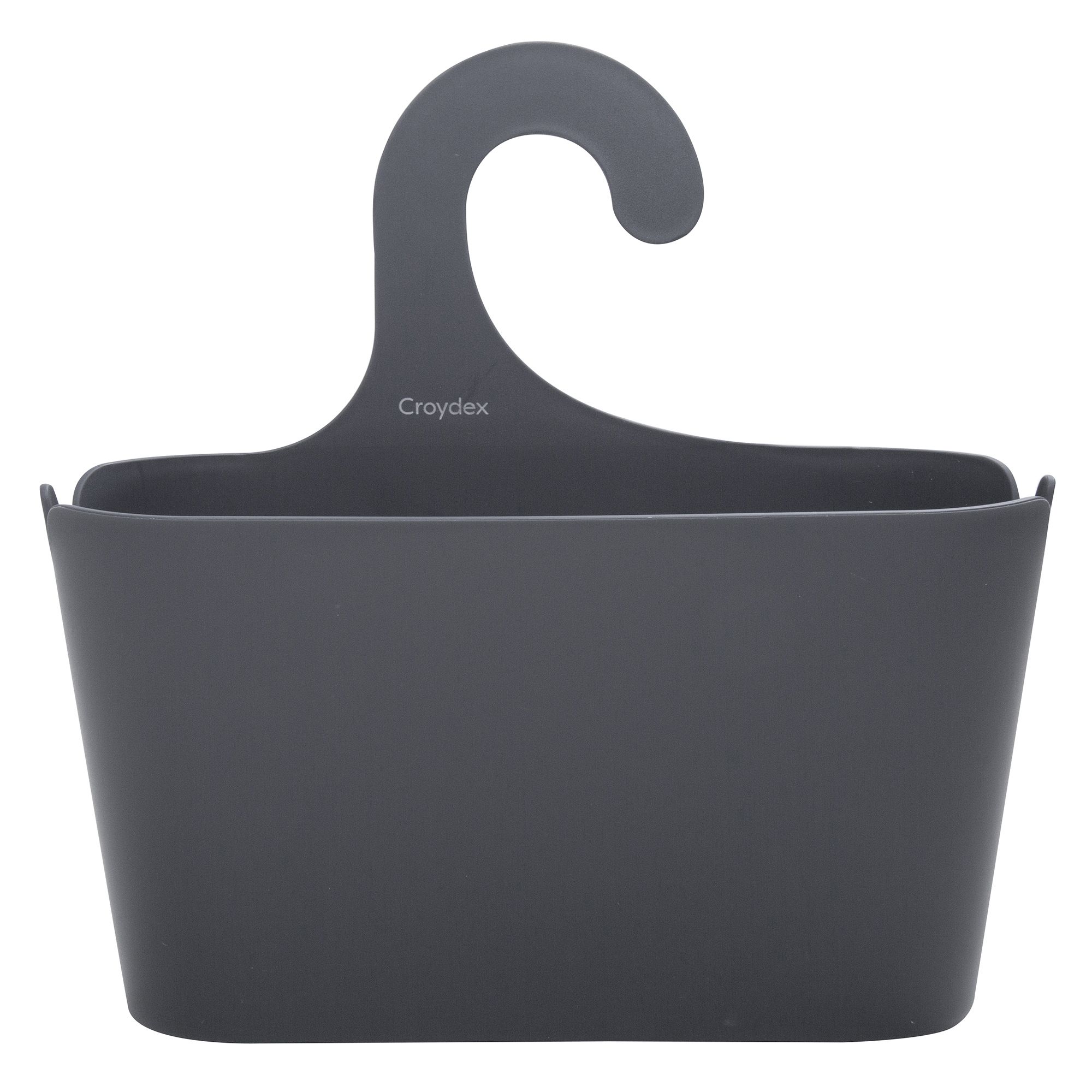 Croydex Grey Plastic 1 compartments Hook over shower caddy (W)26cm