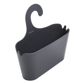 Croydex Grey Plastic 1 tier Hook over shower caddie (W)26cm