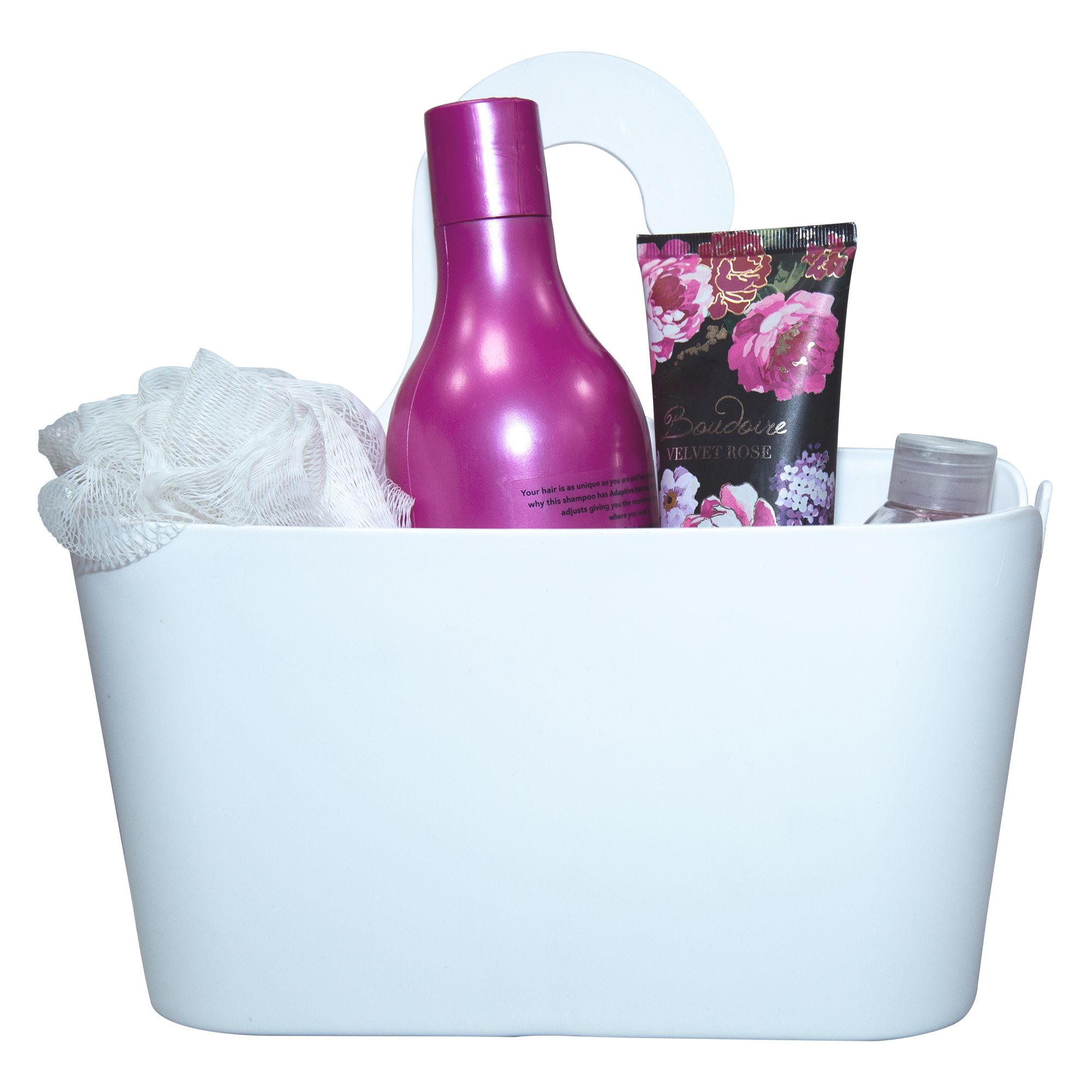 Croydex Hook over storage Plastic White Storage basket