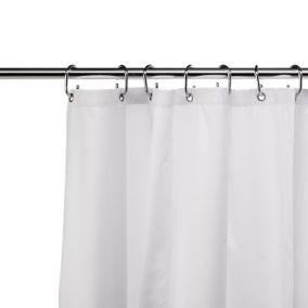 Croydex Hygiene N Clean White Shower curtain (W)180cm