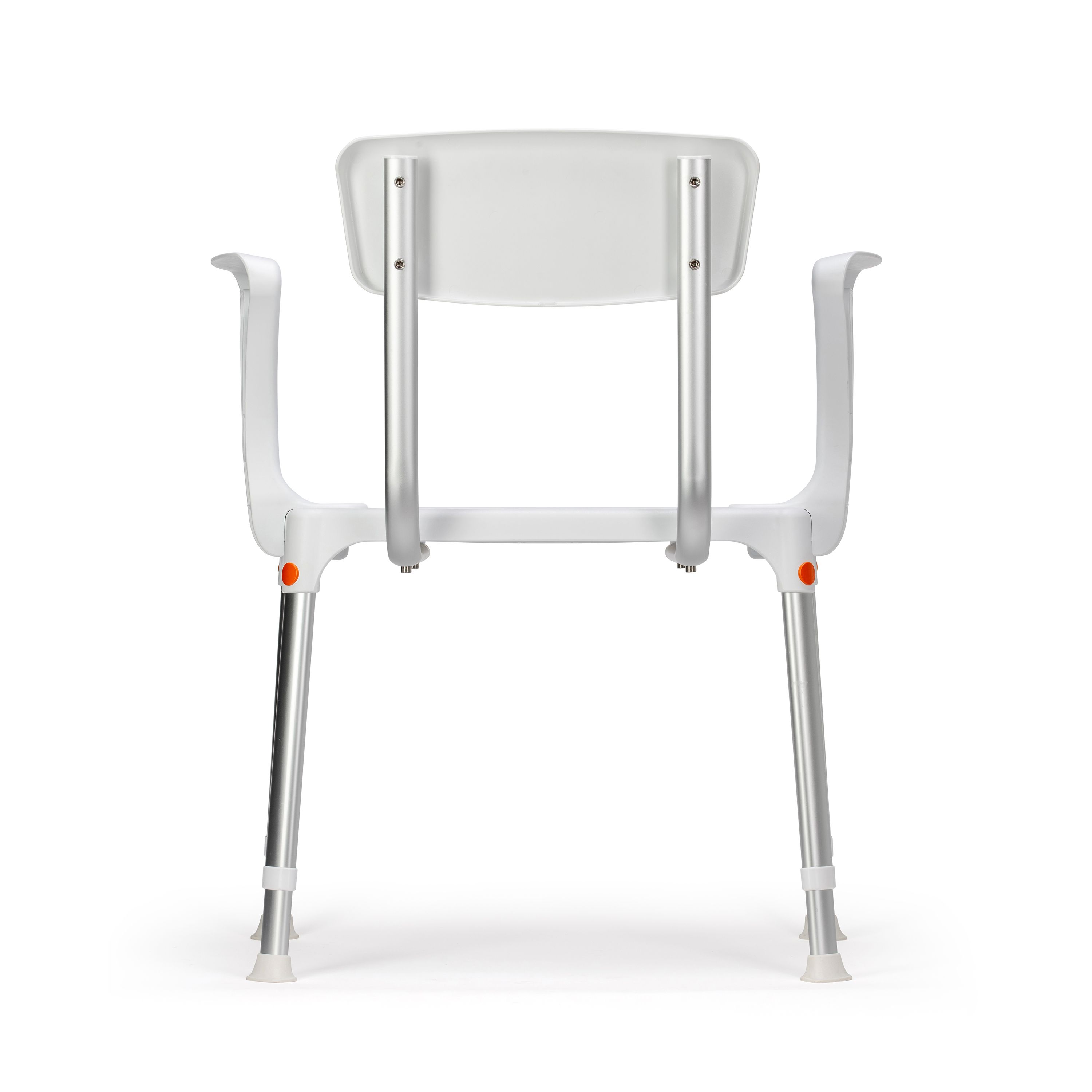 Croydex Inclusive White Aluminium & moulded plastic Freestanding Shower chair (H)900mm (W)615mm