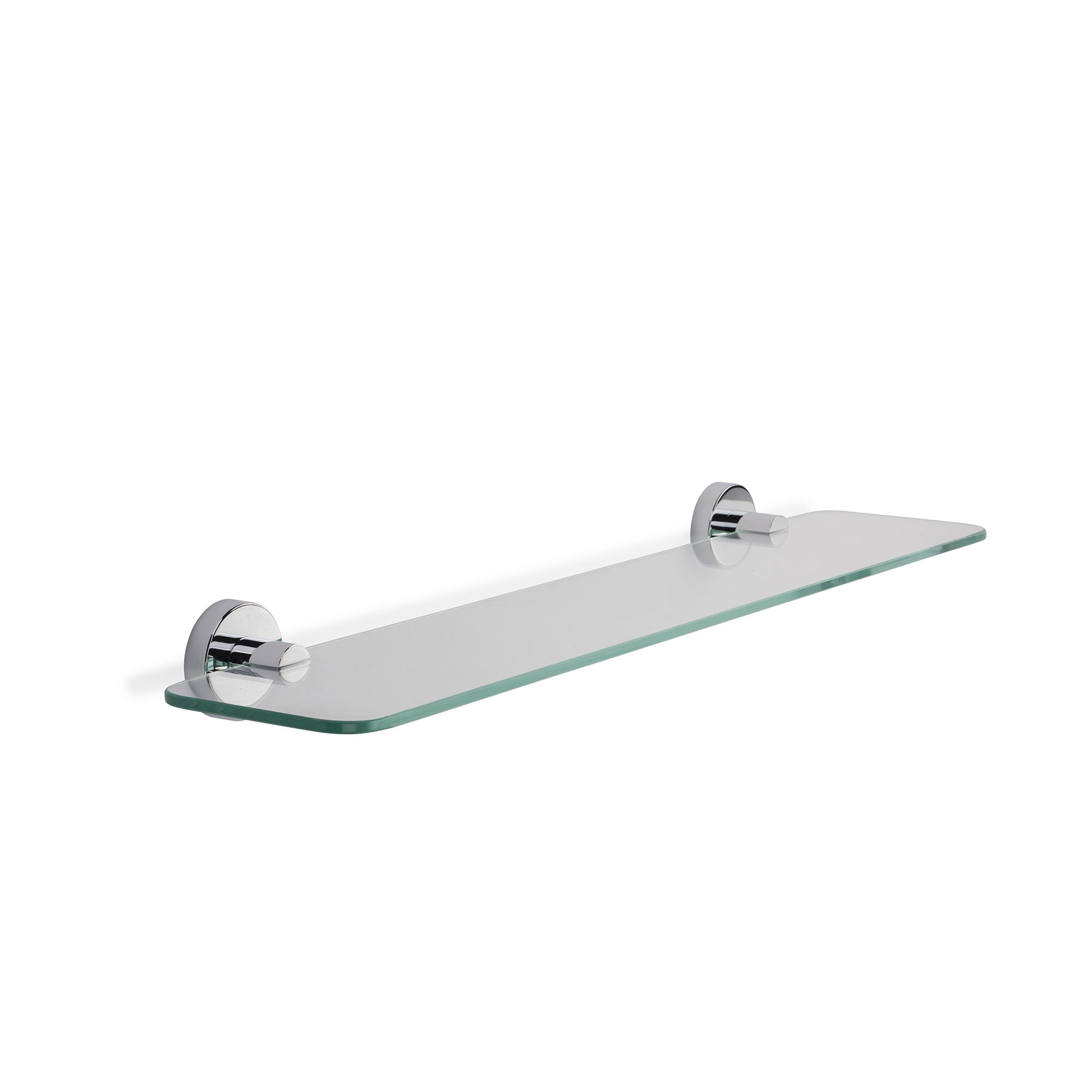 Croydex Metra Polished Chrome effect Wall-mounted Bathroom Shelf (D)13.4cm (H)5.4cm (L)59cm - 5