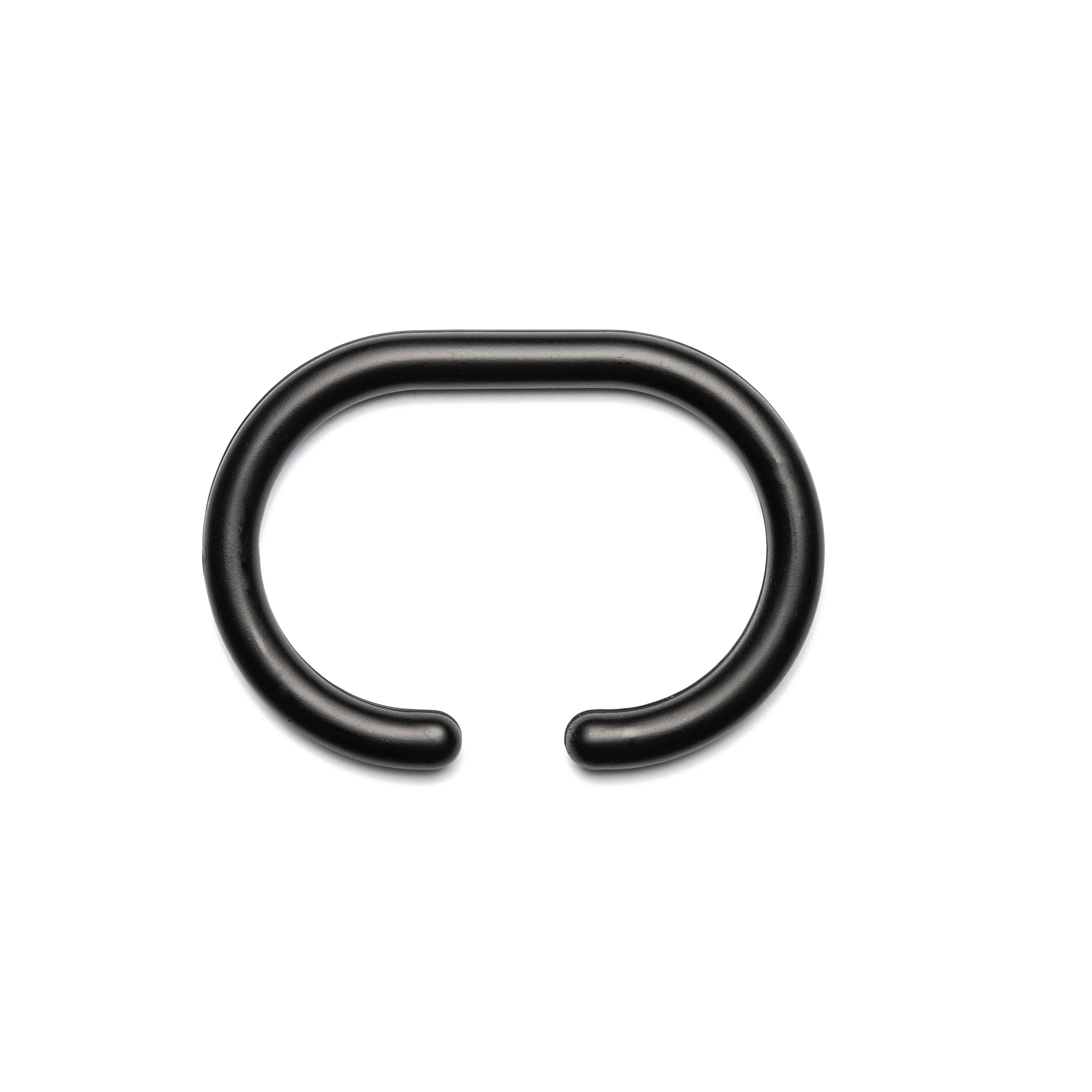 Croydex Plastic Black Shower ring, Pack of 12