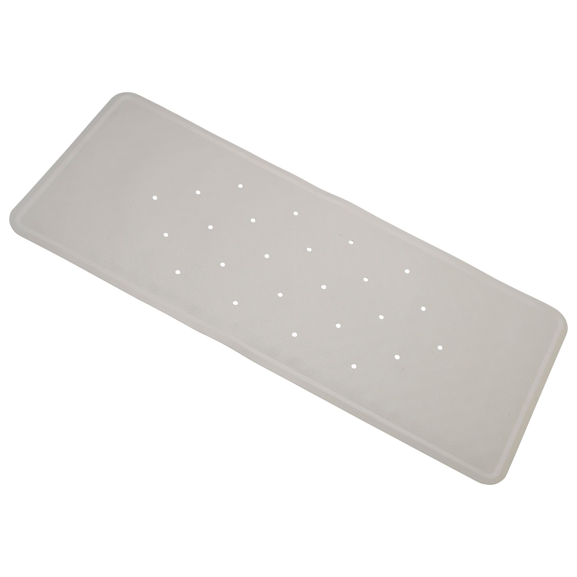 Croydex Rubagrip White Large Rectangular Bath mat (L)90cm (W)37cm