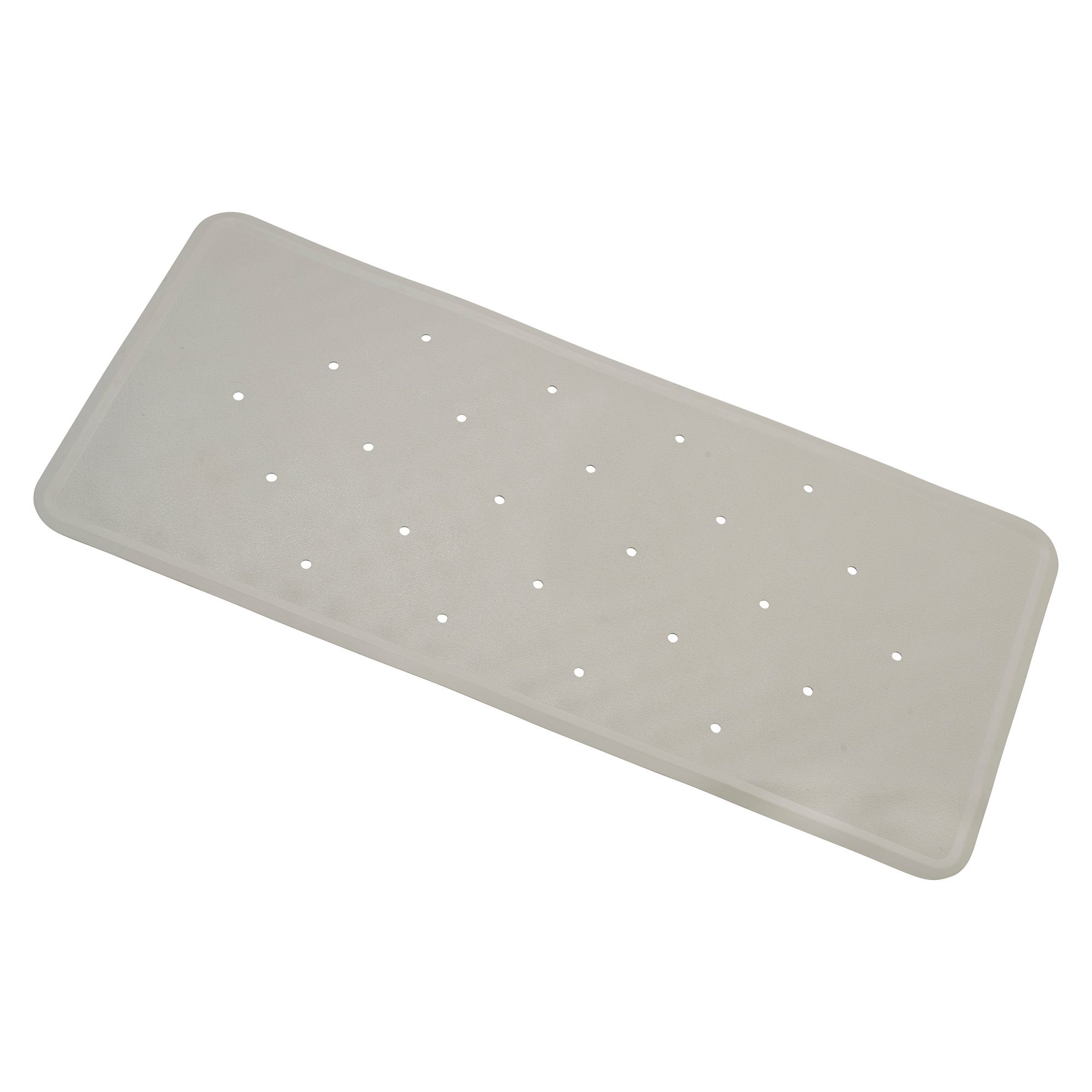 Croydex Rubagrip White Medium Rectangular Bath mat (L)74cm (W)34cm